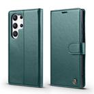 For Samsung Galaxy S24 Ultra 5G Forwenw F6 Series RFID Leather Phone Case(Green) - 1