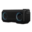 X8 Wireless Bluetooth Speaker IPX7 Waterproof Color Light Subwoofer(Black) - 1