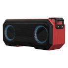 X8 Wireless Bluetooth Speaker IPX7 Waterproof Color Light Subwoofer(Red) - 1