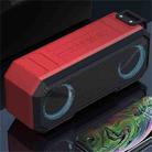 X8 Wireless Bluetooth Speaker IPX7 Waterproof Color Light Subwoofer(Red) - 2