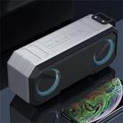 X8 Wireless Bluetooth Speaker IPX7 Waterproof Color Light Subwoofer(Light Grey) - 2