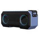 X8 Wireless Bluetooth Speaker IPX7 Waterproof Color Light Subwoofer(Light Blue) - 1