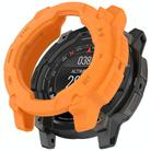 For Garmin Instinct 3 AMOLED / Solar 45mm Armor Hollow Watch Protective Case(Orange) - 1