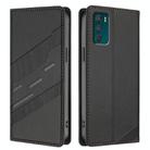 For Motorola Moto G42 Embossed Multi-functional Wallet Retro Leather Phone Case(Black) - 2