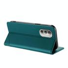 For Motorola Moto G51 5G Embossed Multi-functional Wallet Retro Leather Phone Case(Dark Green) - 3