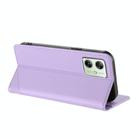For Motorola Moto G54 Power Embossed Multi-functional Wallet Retro Leather Phone Case(Light Purple) - 3