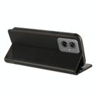 For Motorola Moto G55 Embossed Multi-functional Wallet Retro Leather Phone Case(Black) - 3