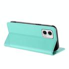 For Motorola Moto G73 Embossed Multi-functional Wallet Retro Leather Phone Case(Mint Green) - 3