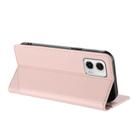 For Motorola Moto G73 Embossed Multi-functional Wallet Retro Leather Phone Case(Pink) - 3