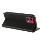 For Motorola Moto G84 Embossed Multi-functional Wallet Retro Leather Phone Case(Black) - 3