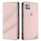 For Motorola One 5G Ace Embossed Multi-functional Wallet Retro Leather Phone Case(Pink) - 2