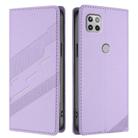 For Motorola One 5G Ace Embossed Multi-functional Wallet Retro Leather Phone Case(Light Purple) - 2
