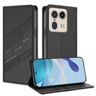 For Motorola Moto X50 Ultra Embossed Multi-functional Wallet Retro Leather Phone Case(Black) - 1