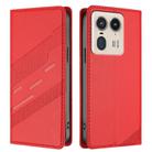 For Motorola Moto X50 Ultra Embossed Multi-functional Wallet Retro Leather Phone Case(Red) - 2