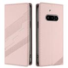 For Nothing Phone 3a Embossed Multi-functional Wallet Retro Leather Phone Case(Pink) - 2