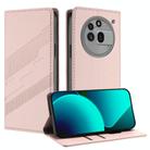 For Nothing Phone 3a Pro Embossed Multi-functional Wallet Retro Leather Phone Case(Pink) - 1