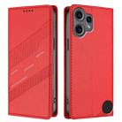 For Nothing CMF Phone 2 Pro Embossed Multi-functional Wallet Retro Leather Phone Case(Red) - 2