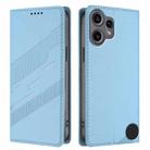 For Nothing CMF Phone 2 Pro Embossed Multi-functional Wallet Retro Leather Phone Case(Light Blue) - 2