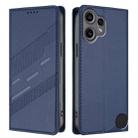 For Nothing CMF Phone 2 Pro Embossed Multi-functional Wallet Retro Leather Phone Case(Dark Blue) - 2