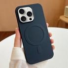 For iPhone 15 Pro Max Stripe MagSafe TPU Phone Case(Dark Blue) - 1