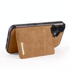 For iPhone 16 Forwenw F8 Series 2 in 1 Magnetic Card Slot Leather Phone Case(Brown) - 3