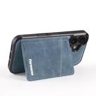 For iPhone 16 Forwenw F8 Series 2 in 1 Magnetic Card Slot Leather Phone Case(Blue) - 3