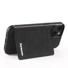 For iPhone 13 mini Forwenw F8 Series 2 in 1 Magnetic Card Slot Leather Phone Case(Black) - 3