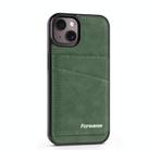 For iPhone 13 mini Forwenw F8 Series 2 in 1 Magnetic Card Slot Leather Phone Case(Green) - 2