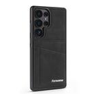 For Samsung Galaxy S25 Ultra 5G Forwenw F8 Series 2 in 1 Magnetic Card Slot Leather Phone Case(Black) - 2