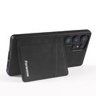 For Samsung Galaxy S25 Ultra 5G Forwenw F8 Series 2 in 1 Magnetic Card Slot Leather Phone Case(Black) - 3