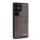 For Samsung Galaxy S25 Ultra 5G Forwenw F8 Series 2 in 1 Magnetic Card Slot Leather Phone Case(Grey) - 2
