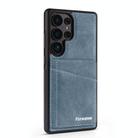 For Samsung Galaxy S25 Ultra 5G Forwenw F8 Series 2 in 1 Magnetic Card Slot Leather Phone Case(Blue) - 2