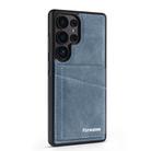 For Samsung Galaxy S24 Ultra 5G Forwenw F8 Series 2 in 1 Magnetic Card Slot Leather Phone Case(Blue) - 2