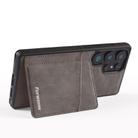 For Samsung Galaxy S23 Ultra 5G Forwenw F8 Series 2 in 1 Magnetic Card Slot Leather Phone Case(Grey) - 3