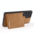 For Samsung Galaxy S23 Ultra 5G Forwenw F8 Series 2 in 1 Magnetic Card Slot Leather Phone Case(Brown) - 3