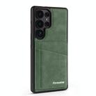 For Samsung Galaxy S23 Ultra 5G Forwenw F8 Series 2 in 1 Magnetic Card Slot Leather Phone Case(Green) - 2