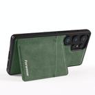 For Samsung Galaxy S23 Ultra 5G Forwenw F8 Series 2 in 1 Magnetic Card Slot Leather Phone Case(Green) - 3