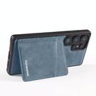 For Samsung Galaxy S23 Ultra 5G Forwenw F8 Series 2 in 1 Magnetic Card Slot Leather Phone Case(Blue) - 3