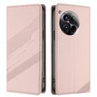 For OnePlus 12 Embossed Multi-functional Wallet Retro Leather Phone Case(Pink) - 2