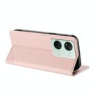 For OnePlus Ace 2V Embossed Multi-functional Wallet Retro Leather Phone Case(Pink) - 3
