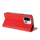 For OnePlus 13T Embossed Multi-functional Wallet Retro Leather Phone Case(Red) - 3