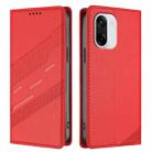 For OnePlus Ace 5 Racing Embossed Multi-functional Wallet Retro Leather Phone Case(Red) - 2