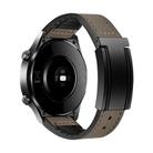 20mm T-Shaped Fold Magnetic Buckle Silicone PU Watch Band(Brown) - 1