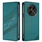 For OPPO A2 Pro Embossed Multi-functional Wallet Retro Leather Phone Case(Dark Green) - 2