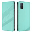 For OPPO A52 Embossed Multi-functional Wallet Retro Leather Phone Case(Mint Green) - 2