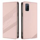 For OPPO A52 Embossed Multi-functional Wallet Retro Leather Phone Case(Pink) - 2