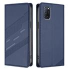 For OPPO A52 Embossed Multi-functional Wallet Retro Leather Phone Case(Dark Blue) - 2