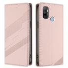 For OPPO A53 4G Embossed Multi-functional Wallet Retro Leather Phone Case(Pink) - 2