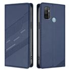 For OPPO A53 4G Embossed Multi-functional Wallet Retro Leather Phone Case(Dark Blue) - 2
