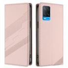 For OPPO A54 4G Embossed Multi-functional Wallet Retro Leather Phone Case(Pink) - 2